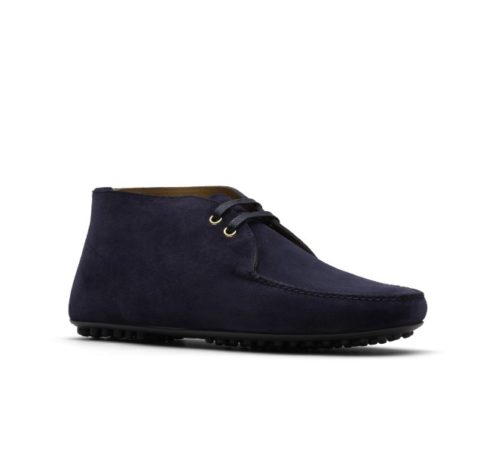 The Original Car Shoe Suede Lace Up Driving Shoes Navy Boot