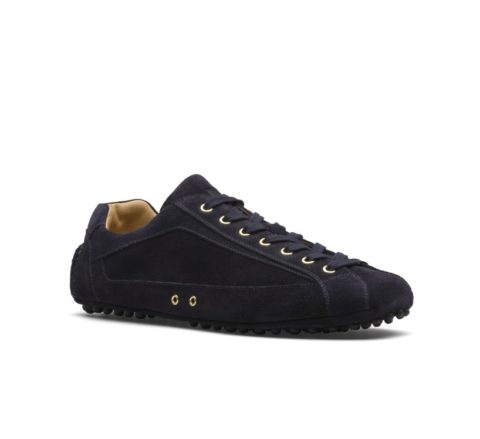 The Original Car Shoe Suede Lace Up Driving Shoes Navy Boot