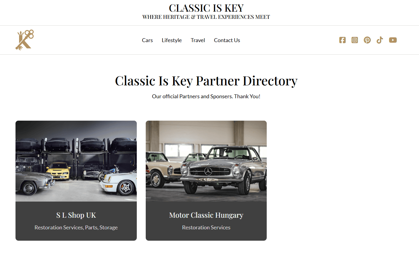 Classic Is Key Directory Page