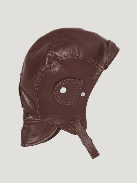 Connolly England Brown Leather Helmet