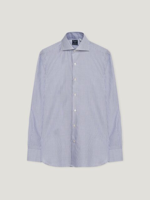 Royal Blue Chambray Hand Finish Shirt Connolly